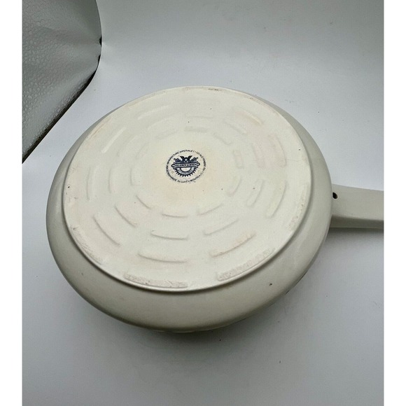 Vtg Villeroy & Boch Rooster Design Fondue Pot With Glass Insert & Lid Porcelain - Picture 4 of 16